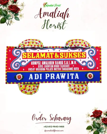 Papan Bunga Ucapan Selamat Bram Itam